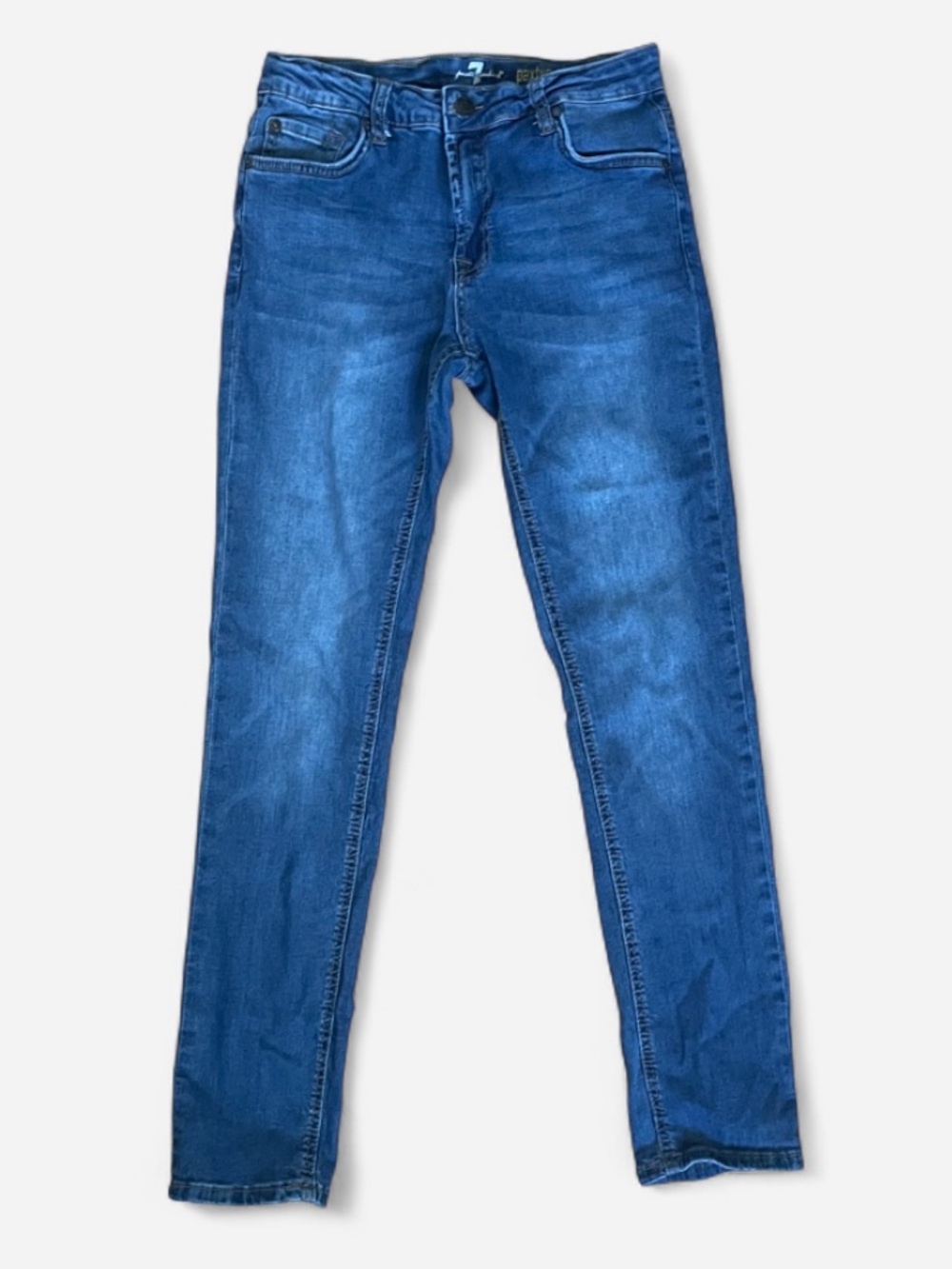 7 For All Mankind Kids Paxtyn Skinny Jeans Medium Wash Blue Size 14